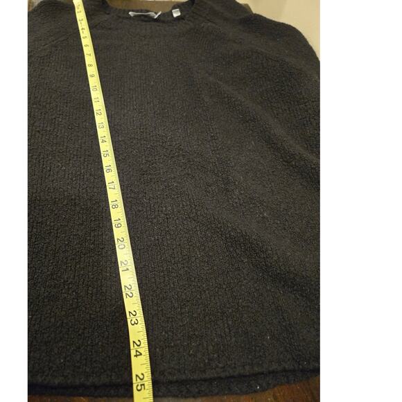 Vince Merino Wool Black Sweater Scoop Neck Long Sleeve Oversized Small - Picture 9 of 10